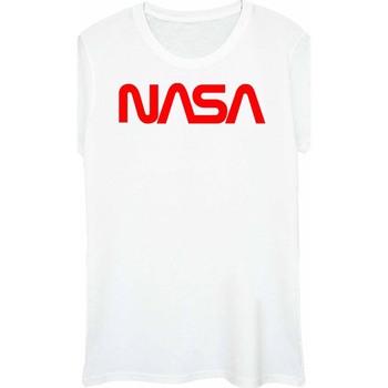 Abbigliamento Donna T-shirts a maniche lunghe Nasa Aeronautics And Space Bianco