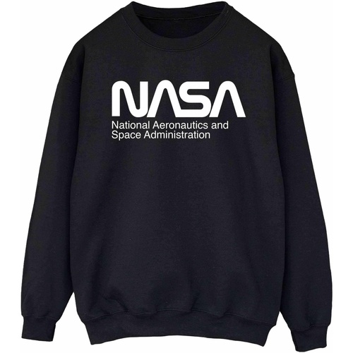 Abbigliamento Donna Felpe Nasa Aeronautics And Space Nero