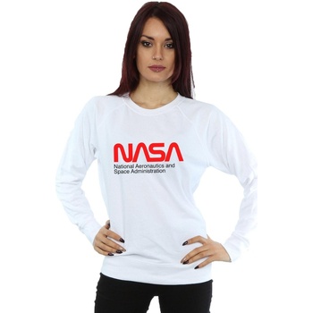 Abbigliamento Donna Felpe Nasa Aeronautics And Space Bianco