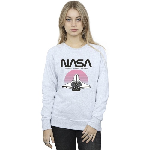 Abbigliamento Donna Felpe Nasa Space Shuttle Sunset Grigio