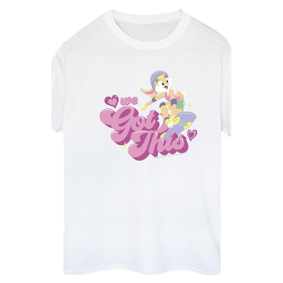 Abbigliamento Donna T-shirts a maniche lunghe Dessins Animés Lola We Got This Skate Bianco