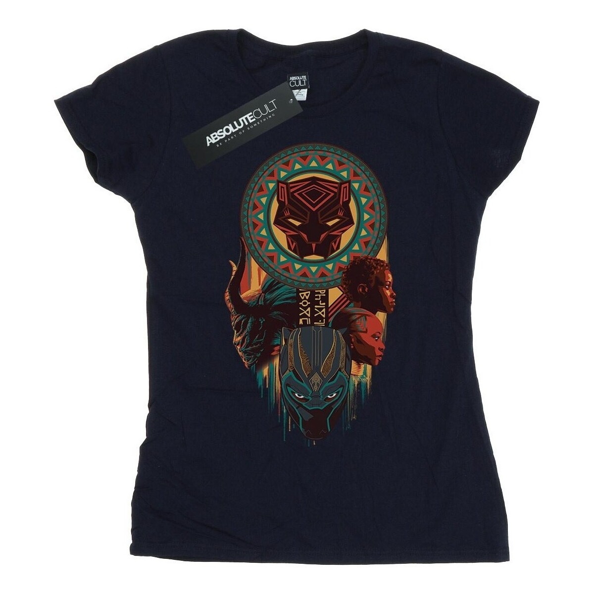 Abbigliamento Donna T-shirts a maniche lunghe Marvel Black Panther Totem Blu