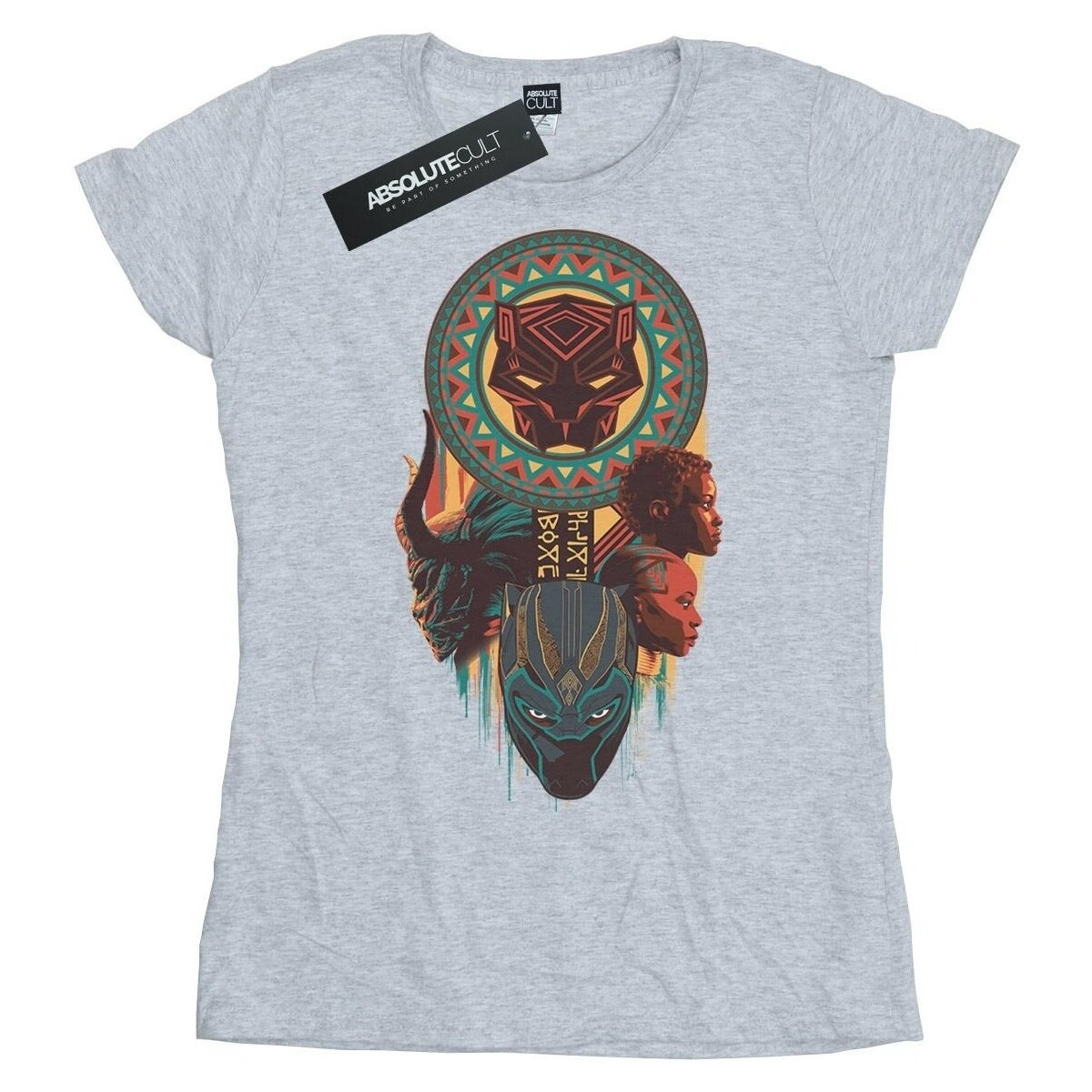 Abbigliamento Donna T-shirts a maniche lunghe Marvel Black Panther Totem Grigio
