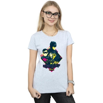 Abbigliamento Donna T-shirts a maniche lunghe Dc Comics Batman TV Series Character Pop Art Grigio