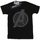 Abbigliamento Bambina T-shirts a maniche lunghe Marvel Avengers Endgame Iconic Logo Nero