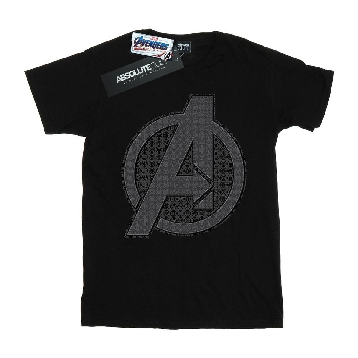Abbigliamento Bambina T-shirts a maniche lunghe Marvel Avengers Endgame Iconic Logo Nero