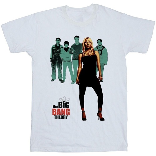 Abbigliamento Uomo T-shirts a maniche lunghe The Big Bang Theory Penny Standing Bianco