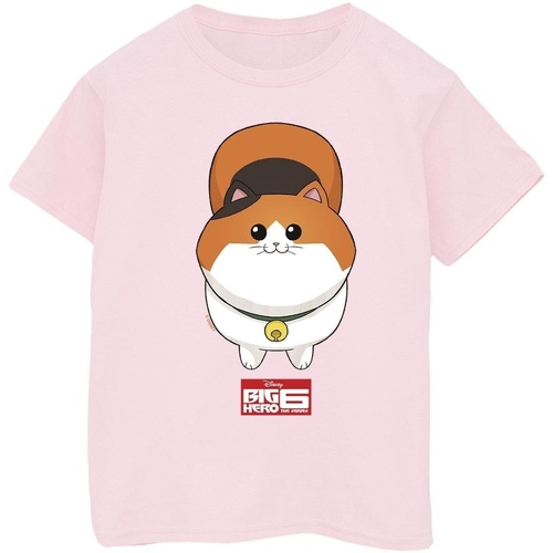 Abbigliamento Bambino T-shirt maniche corte Disney Big Hero 6 Baymax Kitten Face Rosso