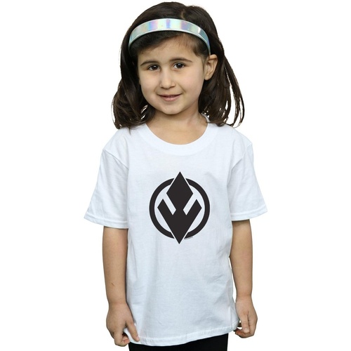 Abbigliamento Bambina T-shirts a maniche lunghe Star Wars: The Rise Of Skywalker Sith Logo Bianco