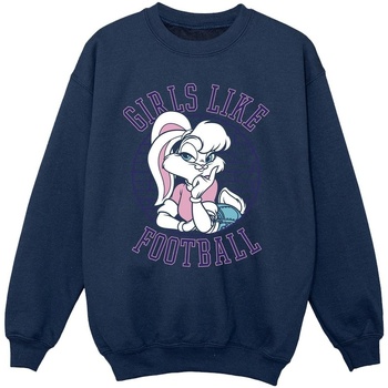 Abbigliamento Bambina Felpe Dessins Animés Lola Bunny Girls Like Football Blu