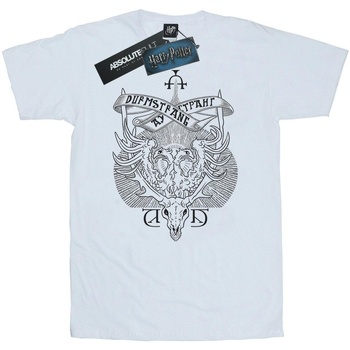 Abbigliamento Uomo T-shirts a maniche lunghe Harry Potter Durmstrang Institute Crest Bianco