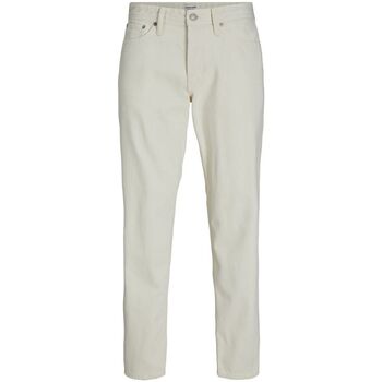 Abbigliamento Uomo Pantaloni Jack & Jones 12252087 CHRIS-ECRU Bianco
