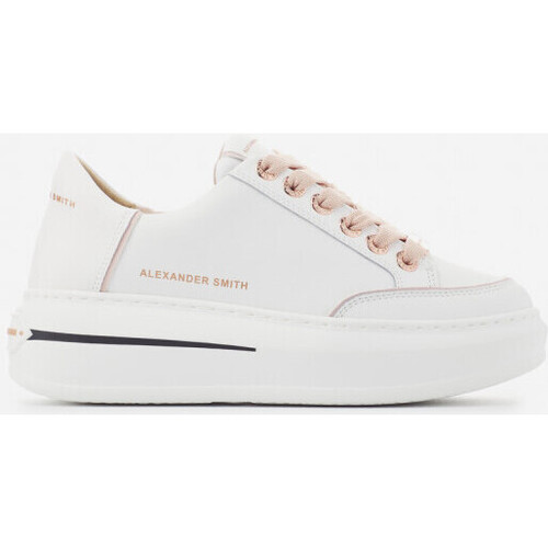 Scarpe Donna Sneakers Alexander Smith sneakers Lancaster white-rose LSW 1948 WRS Bianco