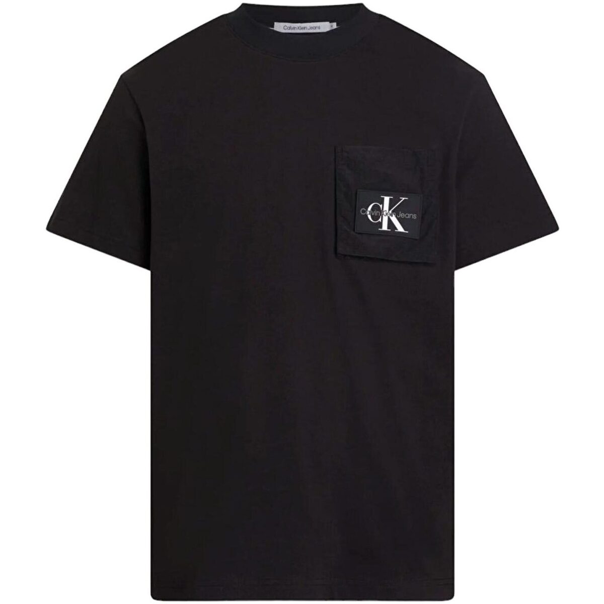 Abbigliamento Uomo T-shirt maniche corte Calvin Klein Jeans RIPSTOP PANELLED T-SHIRT Nero