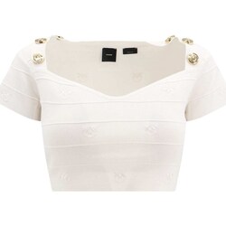 Abbigliamento Donna T-shirts a maniche lunghe Pinko 102882-A1LK Bianco