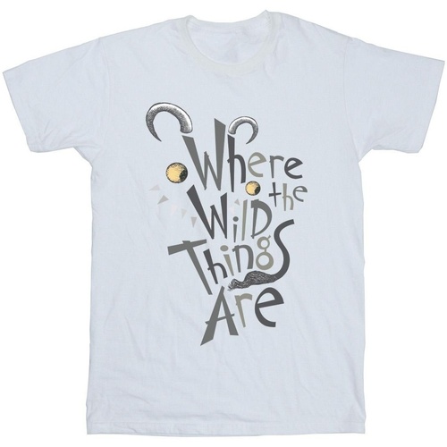 Abbigliamento Uomo T-shirts a maniche lunghe Where The Wild Things Are Monster Logo Bianco