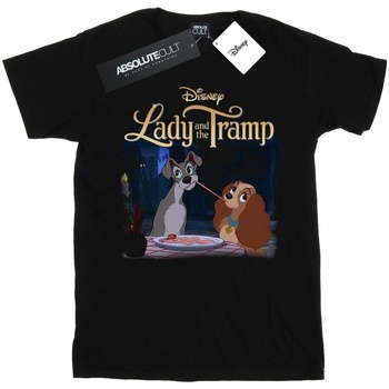 Abbigliamento Uomo T-shirts a maniche lunghe Disney Lady And The Tramp Homage Nero