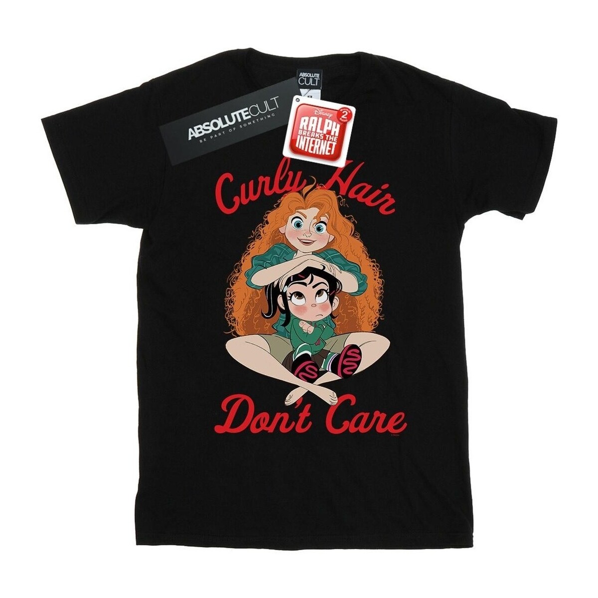 Abbigliamento Uomo T-shirts a maniche lunghe Disney Wreck It Ralph Merida And Vanellope Nero