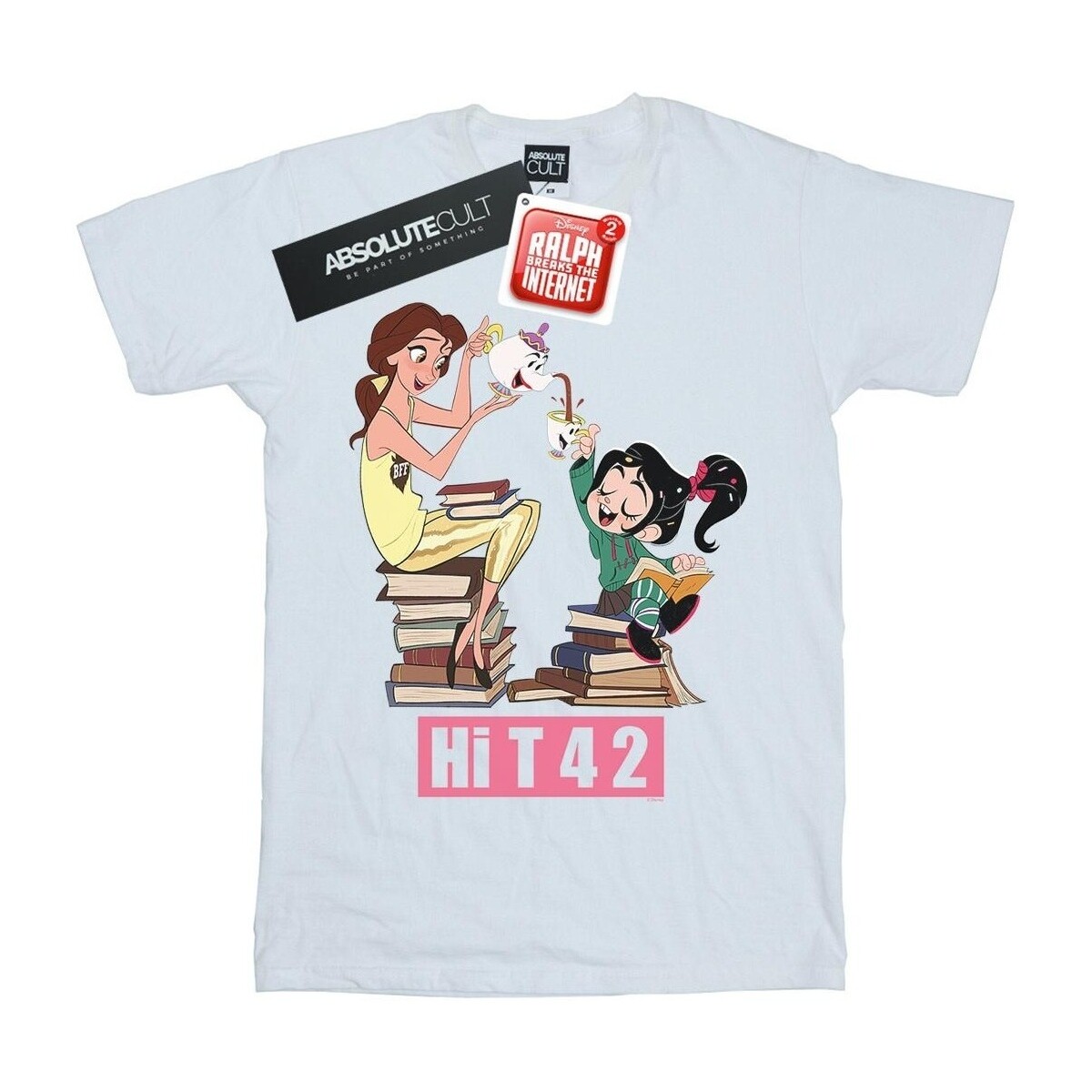 Abbigliamento Uomo T-shirts a maniche lunghe Disney Wreck It Ralph Belle And Vanellope Bianco