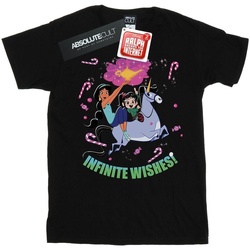 Abbigliamento Uomo T-shirts a maniche lunghe Disney Wreck It Ralph Jasmine And Vanellope Nero