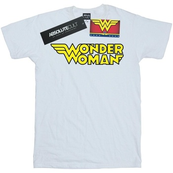 Abbigliamento Uomo T-shirts a maniche lunghe Dc Comics Wonder Woman Winged Logo Bianco