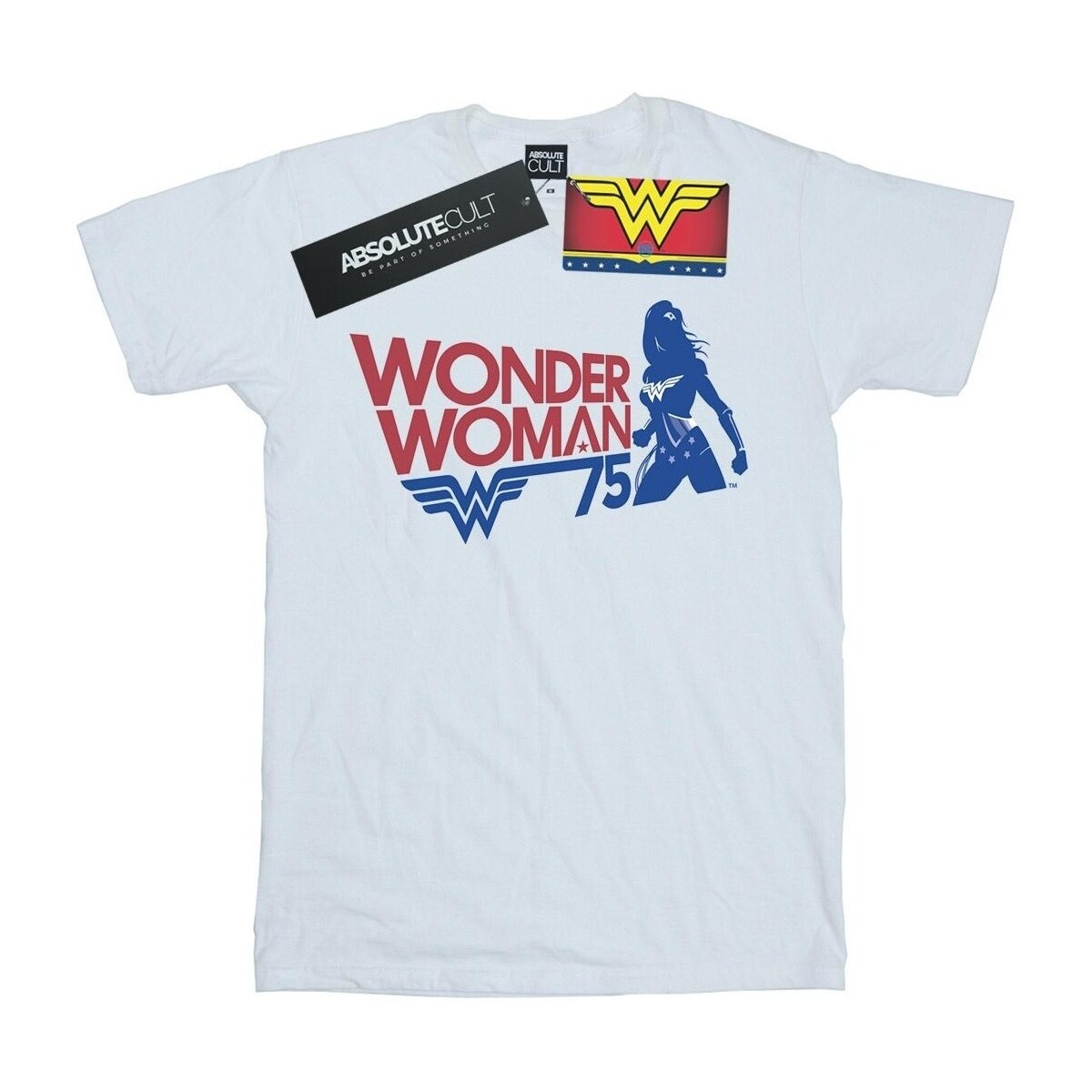 Abbigliamento Uomo T-shirts a maniche lunghe Dc Comics Wonder Woman Seventy Five Bianco