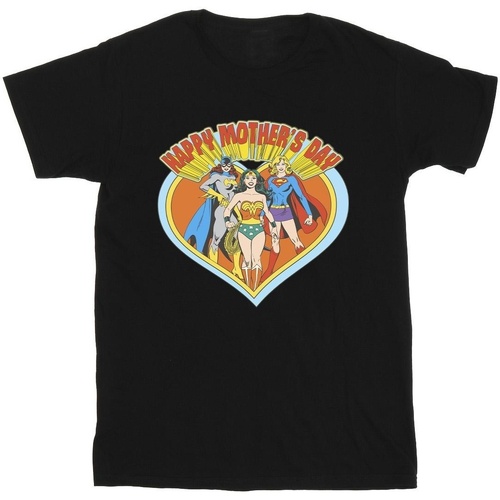Abbigliamento Uomo T-shirts a maniche lunghe Dc Comics Wonder Woman Mother's Day Nero