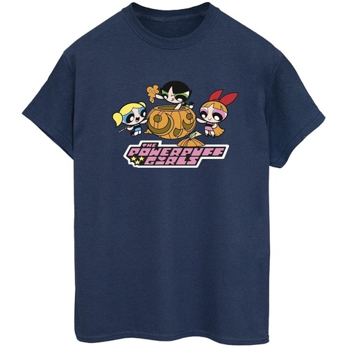 Abbigliamento Donna T-shirts a maniche lunghe The Powerpuff Girls Girls Pumpkin Blu