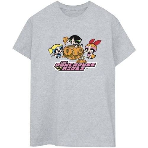 Abbigliamento Donna T-shirts a maniche lunghe The Powerpuff Girls Girls Pumpkin Grigio