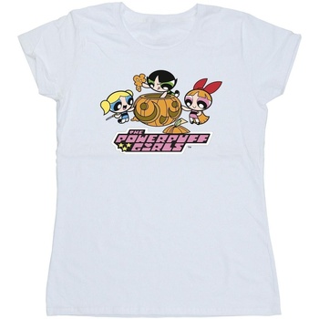 Abbigliamento Donna T-shirts a maniche lunghe The Powerpuff Girls Girls Pumpkin Bianco