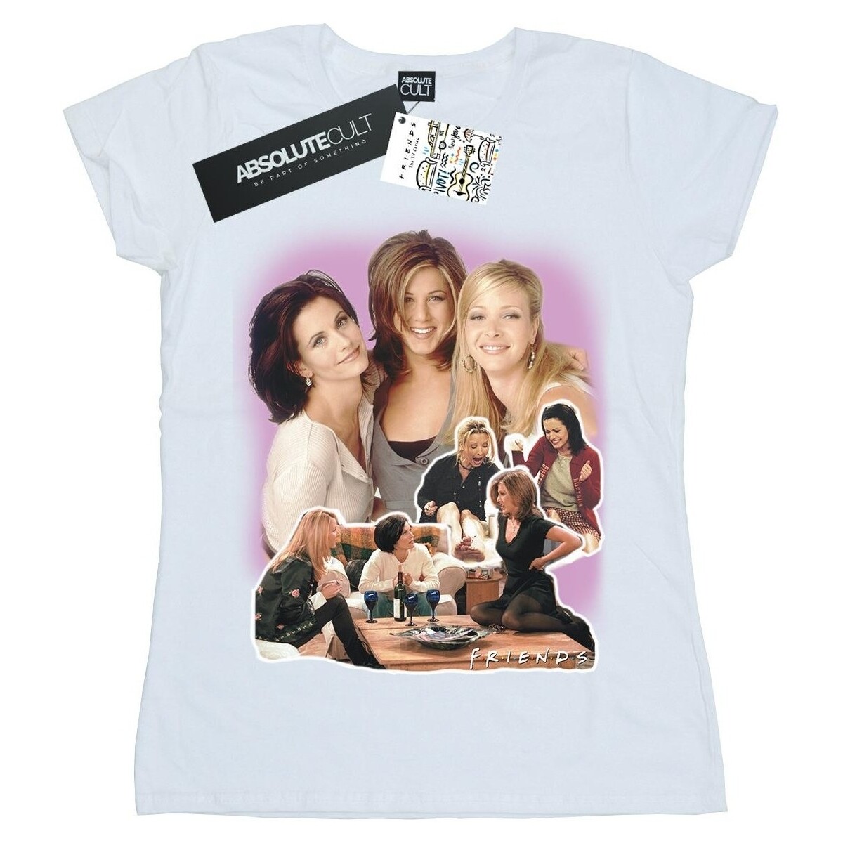 Abbigliamento Donna T-shirts a maniche lunghe Friends Girls Collage Bianco