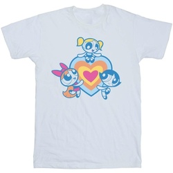 Abbigliamento Donna T-shirts a maniche lunghe The Powerpuff Girls BI52431 Bianco