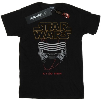 Abbigliamento Bambina T-shirts a maniche lunghe Star Wars: The Rise Of Skywalker Kylo Helmet Nero