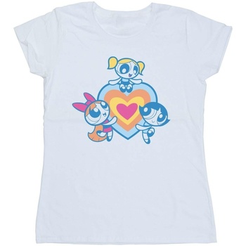 Abbigliamento Donna T-shirts a maniche lunghe The Powerpuff Girls BI52439 Bianco
