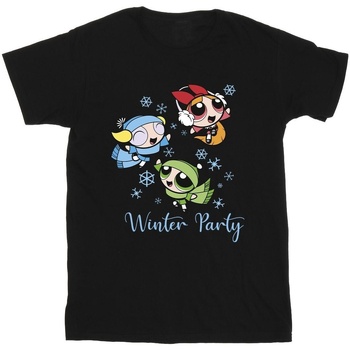 Abbigliamento Bambino T-shirt maniche corte The Powerpuff Girls Girls Winter Party Nero