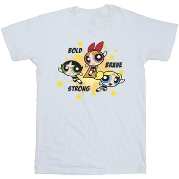 Abbigliamento Bambino T-shirt & Polo The Powerpuff Girls Girls Bold Brave Strong Bianco