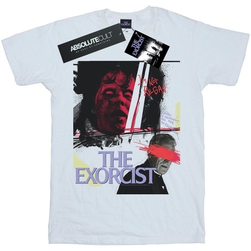 Abbigliamento Uomo T-shirts a maniche lunghe The Exorcist Scratched Eyes Bianco