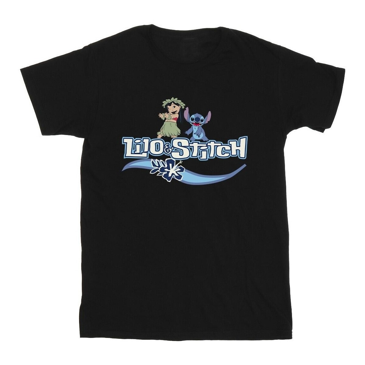Abbigliamento Uomo T-shirts a maniche lunghe Disney Lilo And Stitch Characters Nero