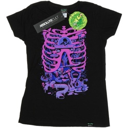 Abbigliamento Donna T-shirts a maniche lunghe Rick And Morty Anatomy Park Nero