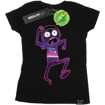 Abbigliamento Donna T-shirts a maniche lunghe Rick And Morty Multiverse Run Nero