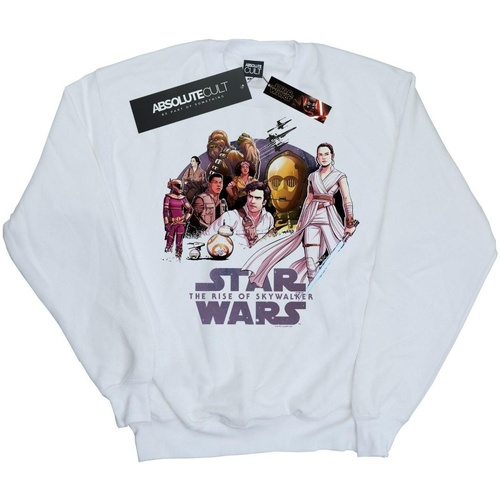Abbigliamento Bambina Felpe Star Wars: The Rise Of Skywalker Star Wars The Rise Of Skywalker Resistance Rendered Group Bianco