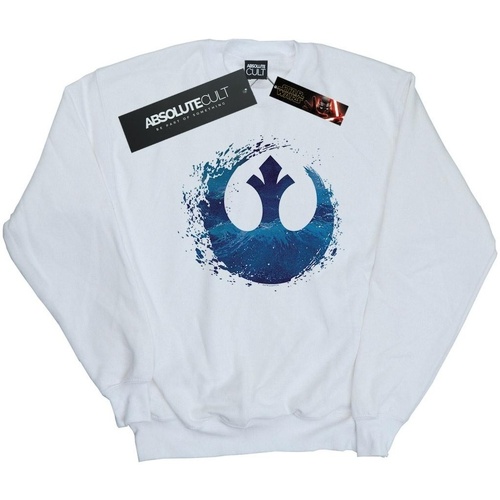 Abbigliamento Donna Felpe Star Wars: The Rise Of Skywalker Star Wars The Rise Of Skywalker Resistance Symbol Wave Bianco