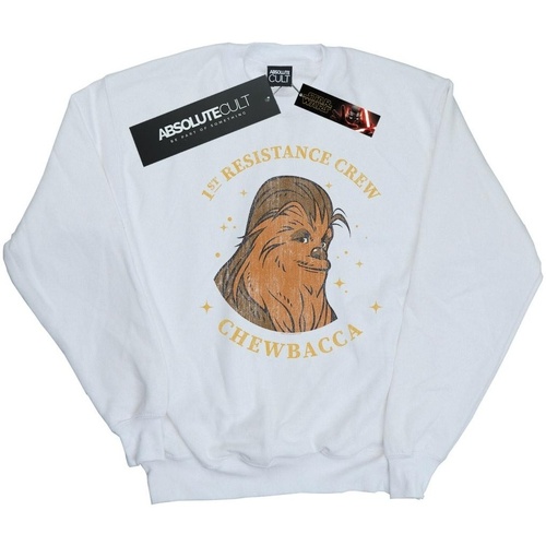 Abbigliamento Donna Felpe Star Wars: The Rise Of Skywalker Star Wars The Rise Of Skywalker Chewbacca First Resistance Crew Bianco