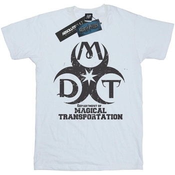 Abbigliamento Bambino T-shirt maniche corte Harry Potter Department Of Magical Transportation Logo Bianco