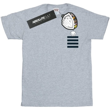 Abbigliamento Uomo T-shirts a maniche lunghe Dessins Animés Tweety Pie Striped Faux Pocket Grigio