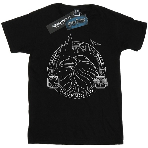 Abbigliamento Bambino T-shirt maniche corte Harry Potter Ravenclaw Seal Nero