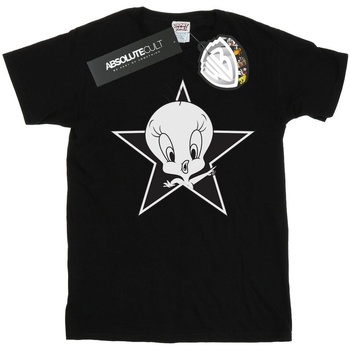 Abbigliamento Uomo T-shirts a maniche lunghe Dessins Animés Tweety Pie Mono Star Nero