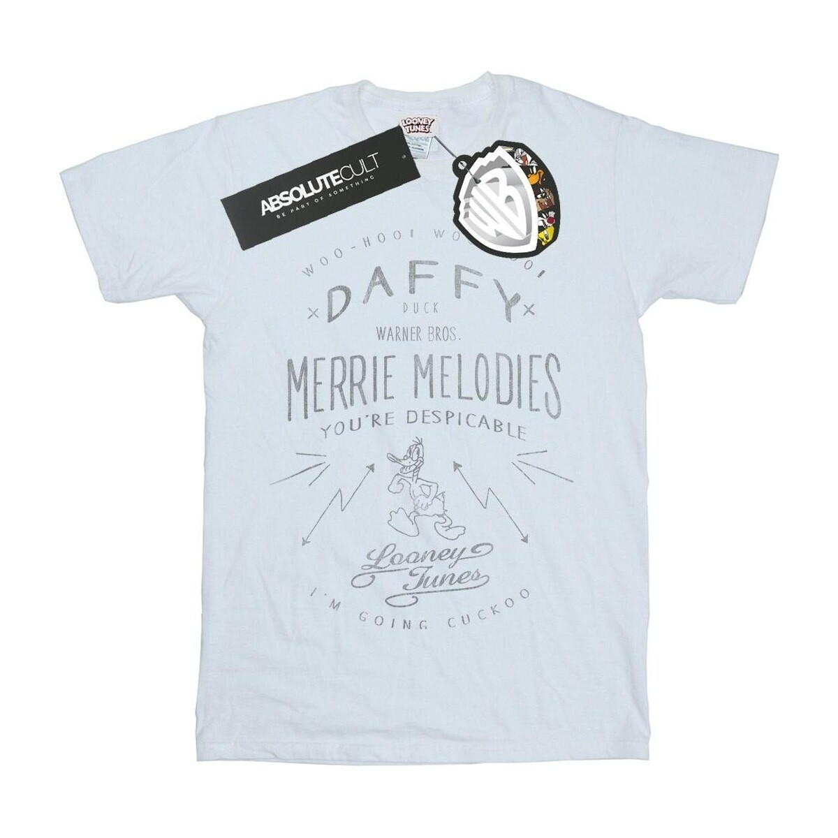 Abbigliamento Uomo T-shirts a maniche lunghe Dessins Animés Daffy Duck Despicable Bianco