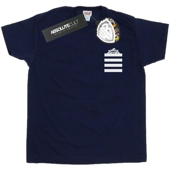 Abbigliamento Uomo T-shirts a maniche lunghe Dessins Animés Taz Stripes Faux Pocket Blu