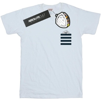 Abbigliamento Uomo T-shirts a maniche lunghe Dessins Animés Taz Stripes Faux Pocket Bianco